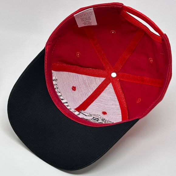 Vintage 90s Bobcat Company Hat Cap Farmer Farming Construction Equipment Red - Picture 4 of 9